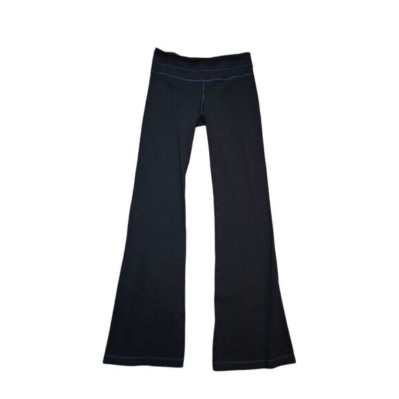 lululemon athletica Pants - Lululemon Flare Leg Pants - Black/Blue